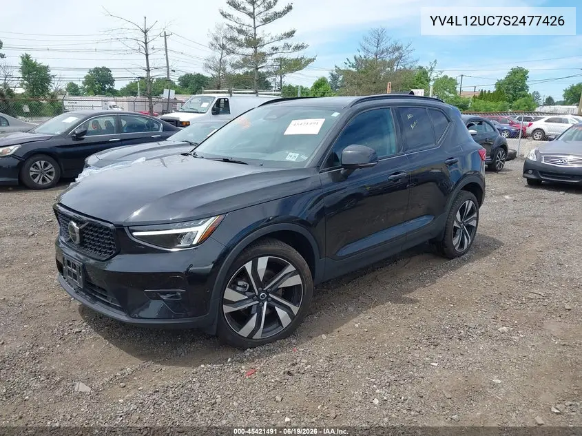 2025 Volvo Xc40 B5 Plus Dark Theme VIN: YV4L12UC7S2477426 Lot: 45421491
