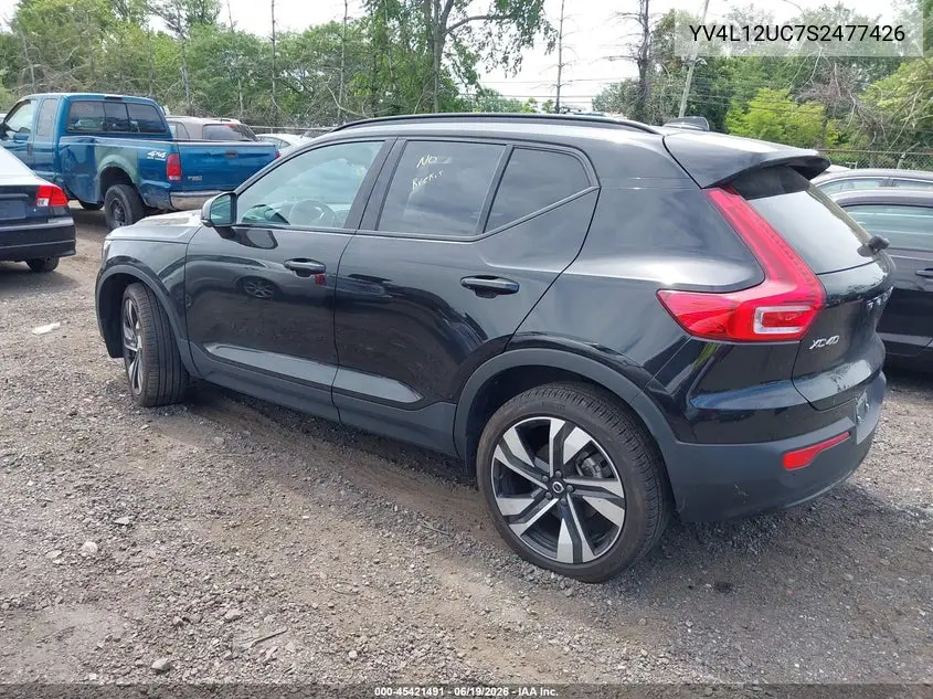 2025 Volvo Xc40 B5 Plus Dark Theme VIN: YV4L12UC7S2477426 Lot: 45421491