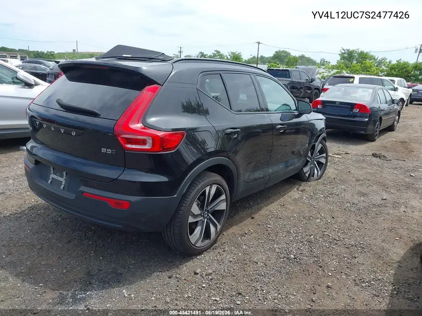 2025 Volvo Xc40 B5 Plus Dark Theme VIN: YV4L12UC7S2477426 Lot: 45421491