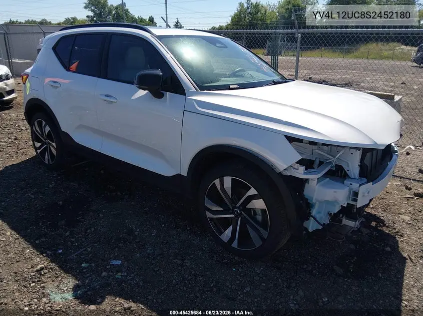 2025 Volvo Xc40 B5 Plus Dark Theme VIN: YV4L12UC8S2452180 Lot: 45425684