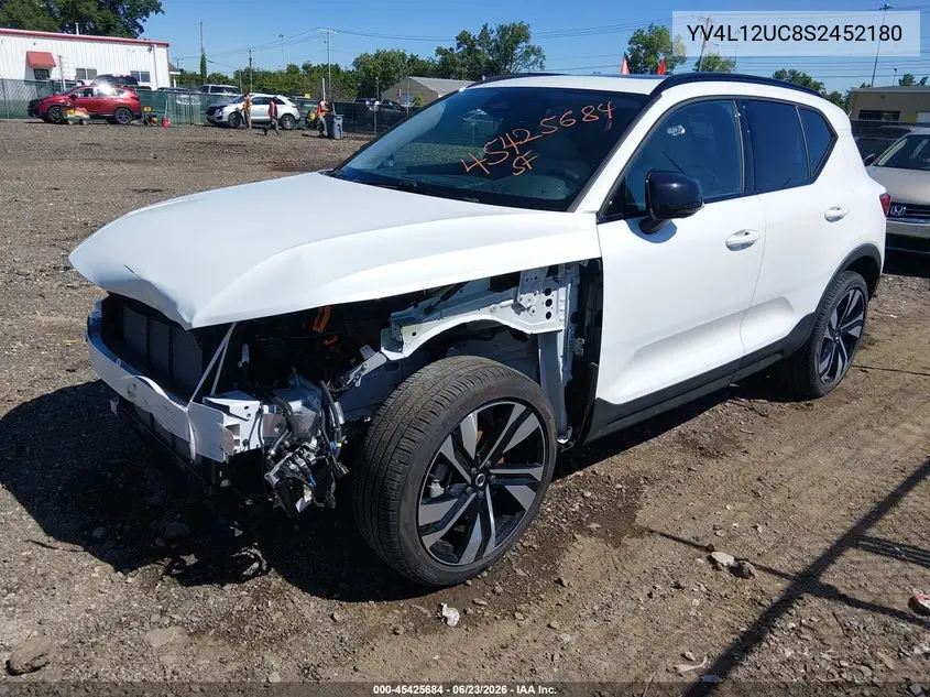 2025 Volvo Xc40 B5 Plus Dark Theme VIN: YV4L12UC8S2452180 Lot: 45425684