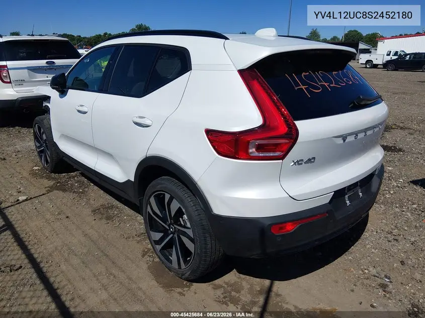 2025 Volvo Xc40 B5 Plus Dark Theme VIN: YV4L12UC8S2452180 Lot: 45425684