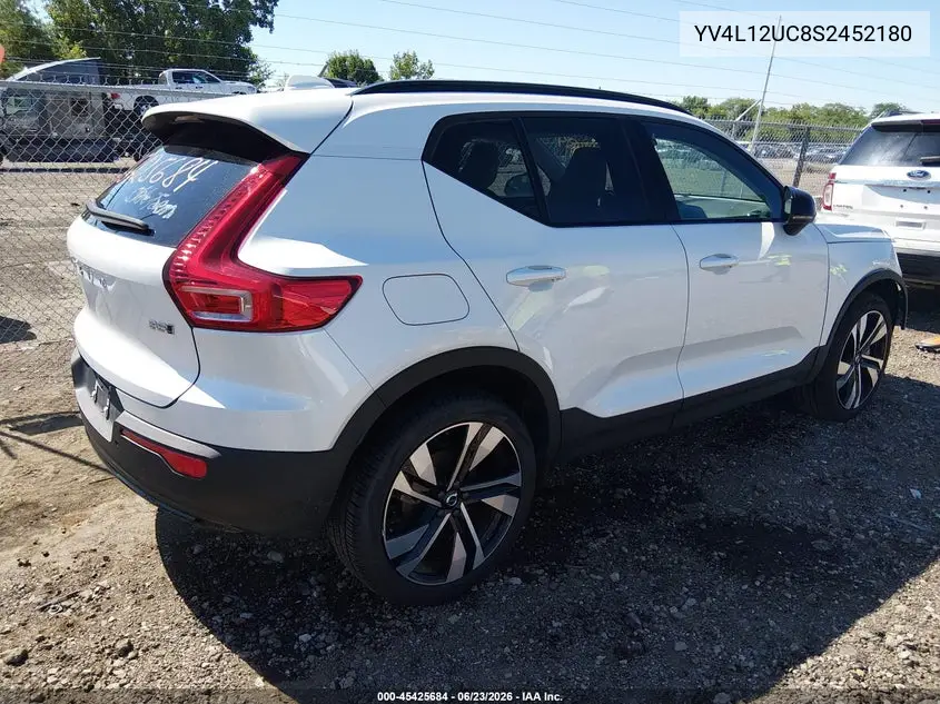2025 Volvo Xc40 B5 Plus Dark Theme VIN: YV4L12UC8S2452180 Lot: 45425684