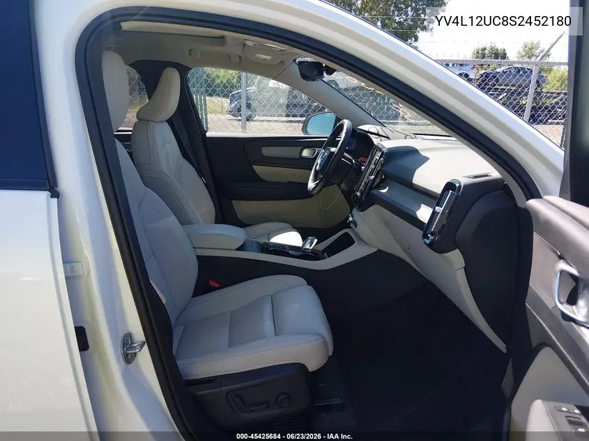 2025 Volvo Xc40 B5 Plus Dark Theme VIN: YV4L12UC8S2452180 Lot: 45425684