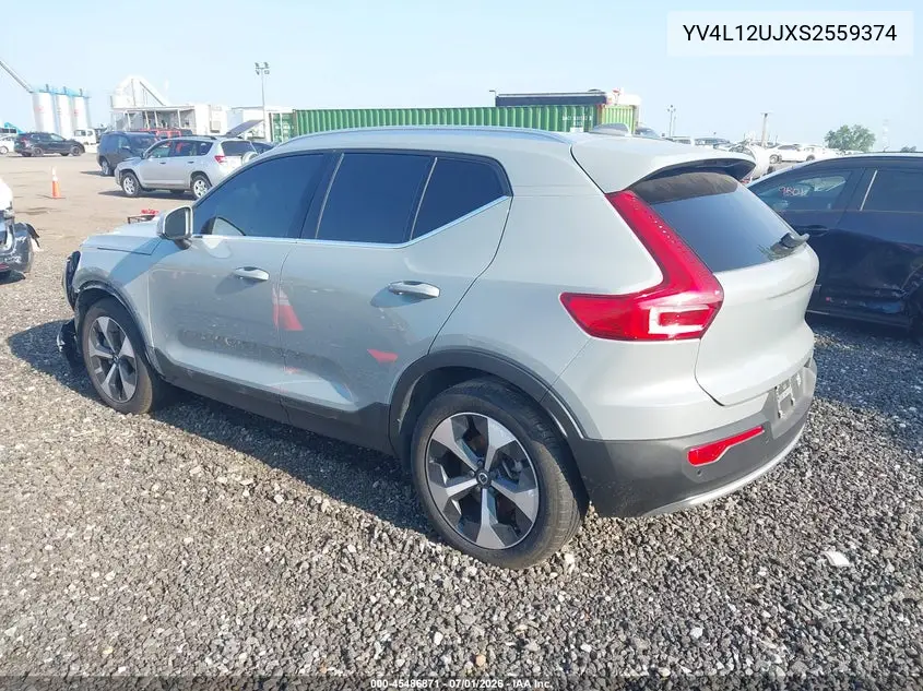 2025 Volvo Xc40 B5 Core Bright Theme VIN: YV4L12UJXS2559374 Lot: 45486871