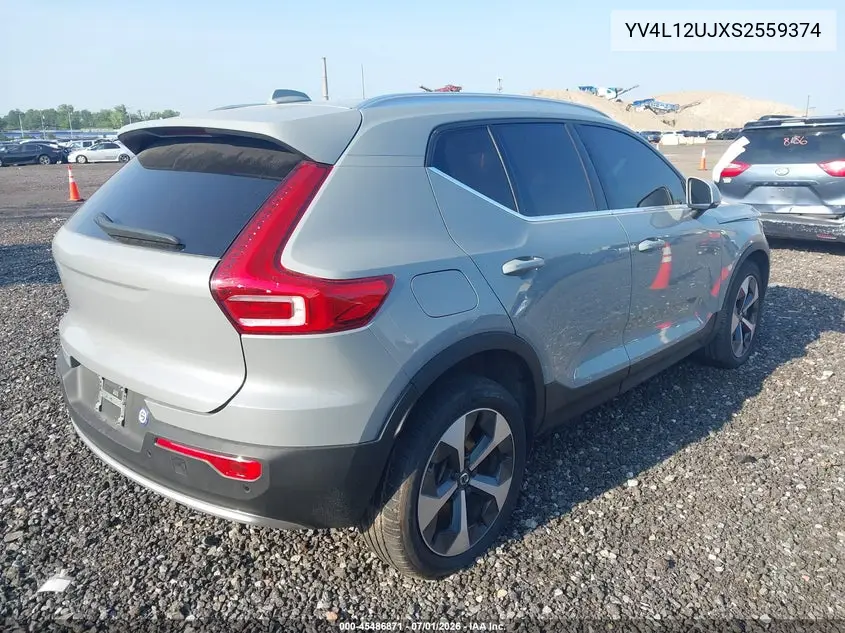 2025 Volvo Xc40 B5 Core Bright Theme VIN: YV4L12UJXS2559374 Lot: 45486871