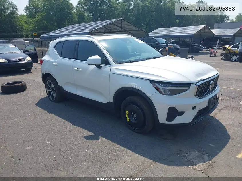 2025 Volvo Xc40 B5 Core Bright Theme VIN: YV4L12UJ0S2495863 Lot: 45507887