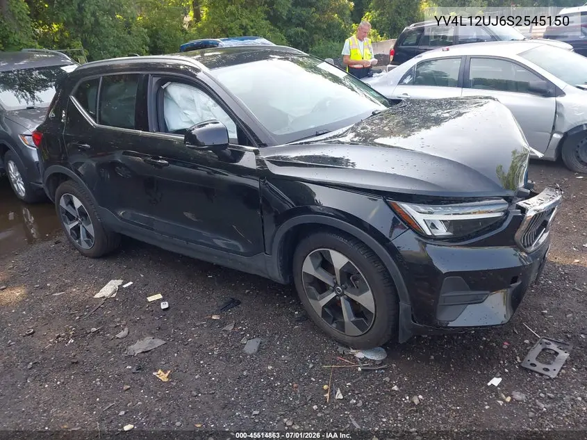 2025 Volvo Xc40 B5 Core Bright Theme VIN: YV4L12UJ6S2545150 Lot: 45514863