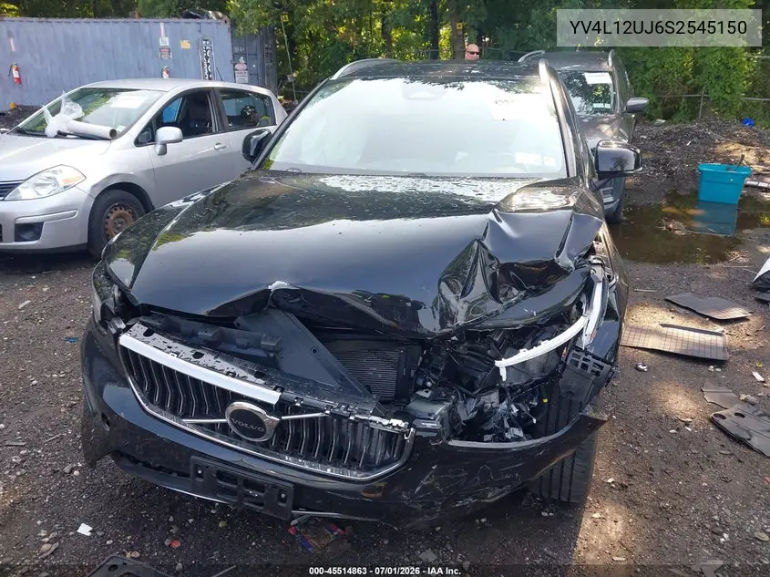 2025 Volvo Xc40 B5 Core Bright Theme VIN: YV4L12UJ6S2545150 Lot: 45514863