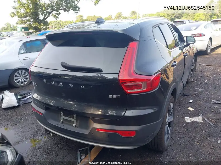 2025 Volvo Xc40 B5 Core Bright Theme VIN: YV4L12UJ6S2545150 Lot: 45514863