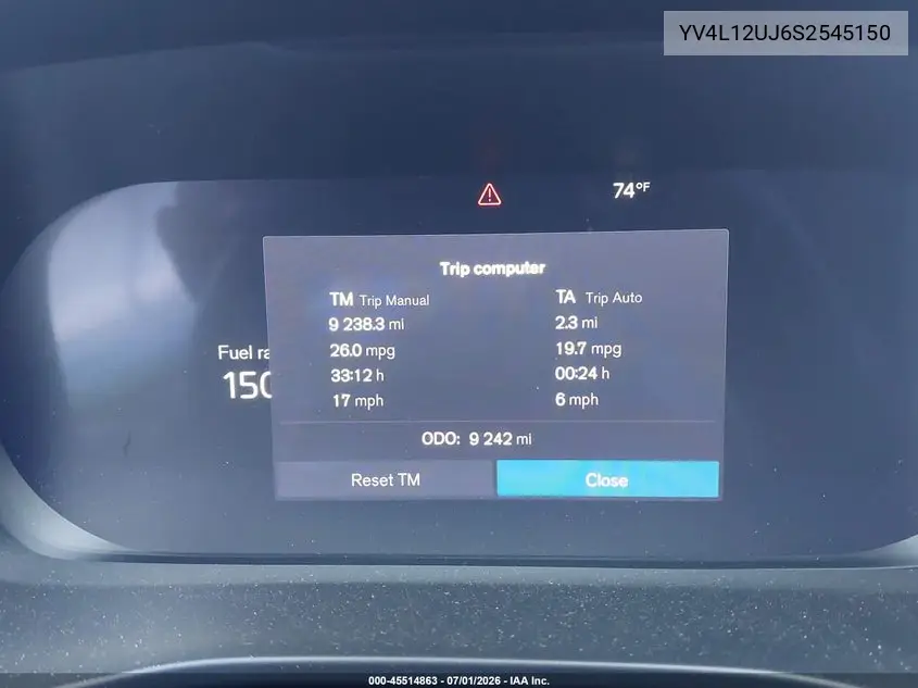 2025 Volvo Xc40 B5 Core Bright Theme VIN: YV4L12UJ6S2545150 Lot: 45514863