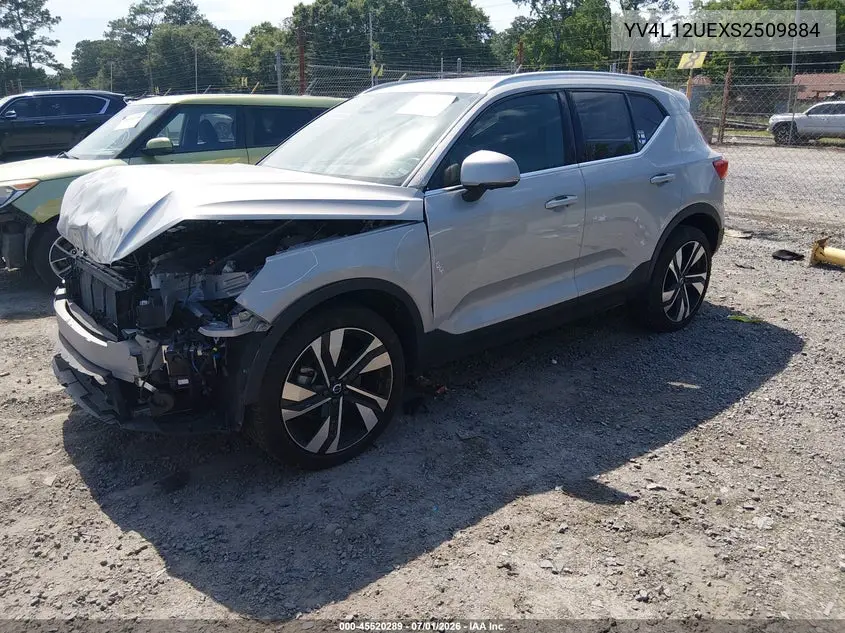2025 Volvo Xc40 B5 Plus Bright Theme VIN: YV4L12UEXS2509884 Lot: 45520289