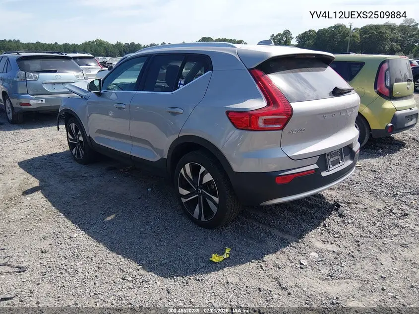 2025 Volvo Xc40 B5 Plus Bright Theme VIN: YV4L12UEXS2509884 Lot: 45520289