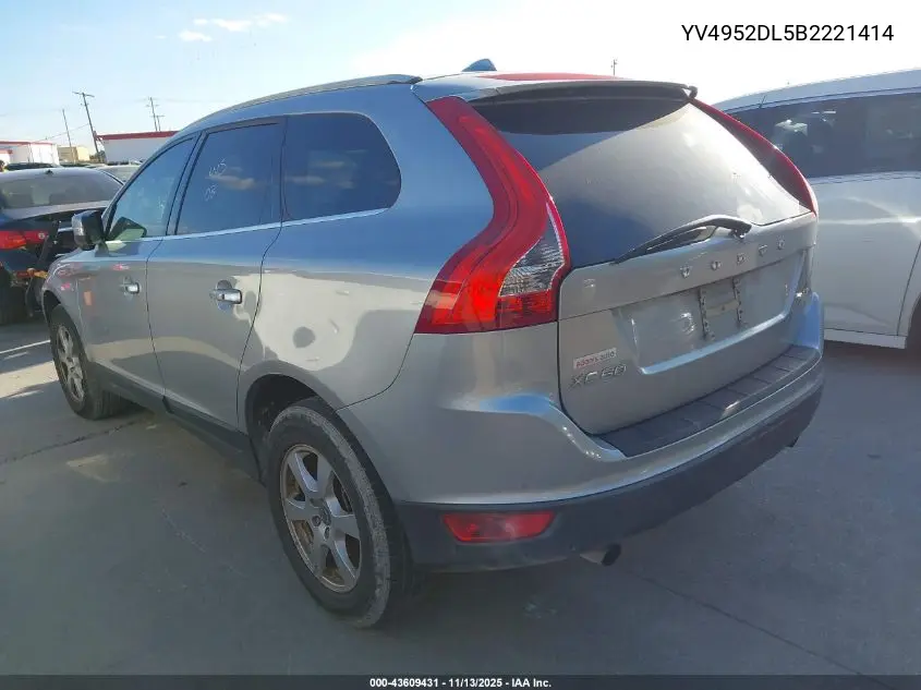 YV4952DL5B2221414 2011 Volvo Xc60 3.2/3.2 R-Design