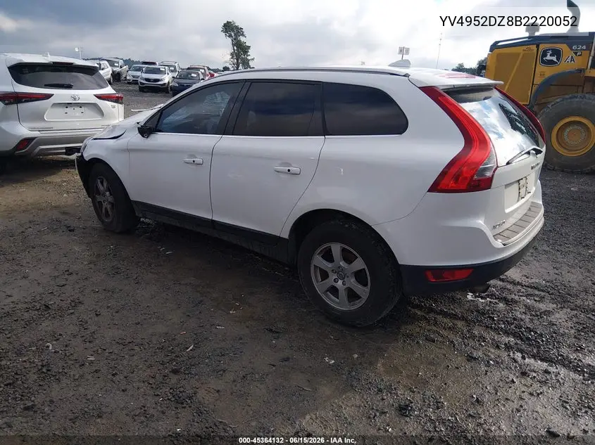 2011 Volvo Xc60 3.2 VIN: YV4952DZ8B2220052 Lot: 45364132