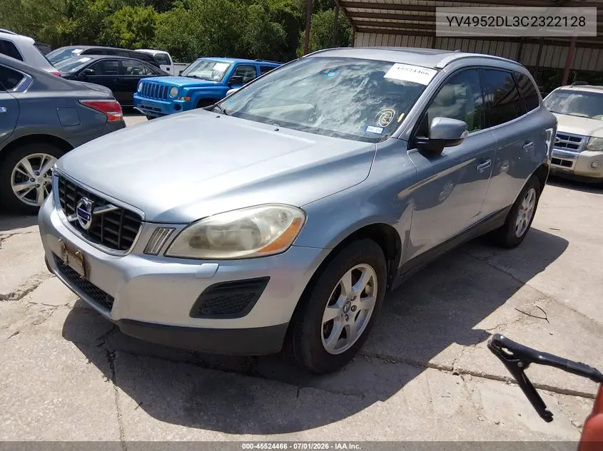 2012 Volvo Xc60 3.2/3.2 Platinum/3.2 Premier/3.2 Premier Plus VIN: YV4952DL3C2322128 Lot: 45524466