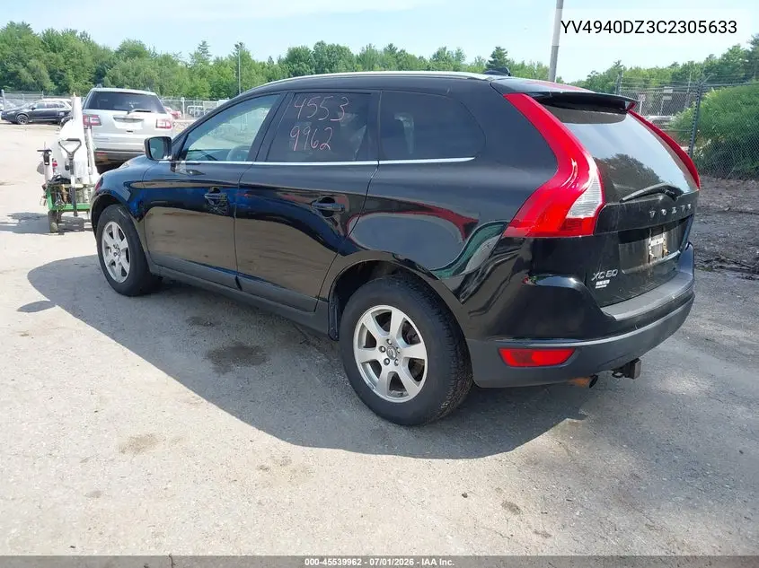 2012 Volvo Xc60 3.2/3.2 Platinum/3.2 Premier/3.2 Premier Plus VIN: YV4940DZ3C2305633 Lot: 45539962
