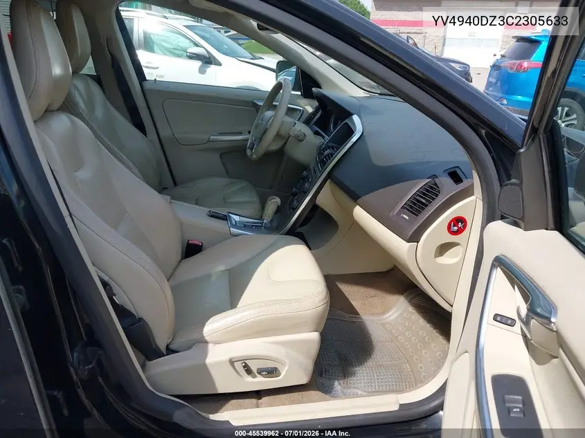 2012 Volvo Xc60 3.2/3.2 Platinum/3.2 Premier/3.2 Premier Plus VIN: YV4940DZ3C2305633 Lot: 45539962