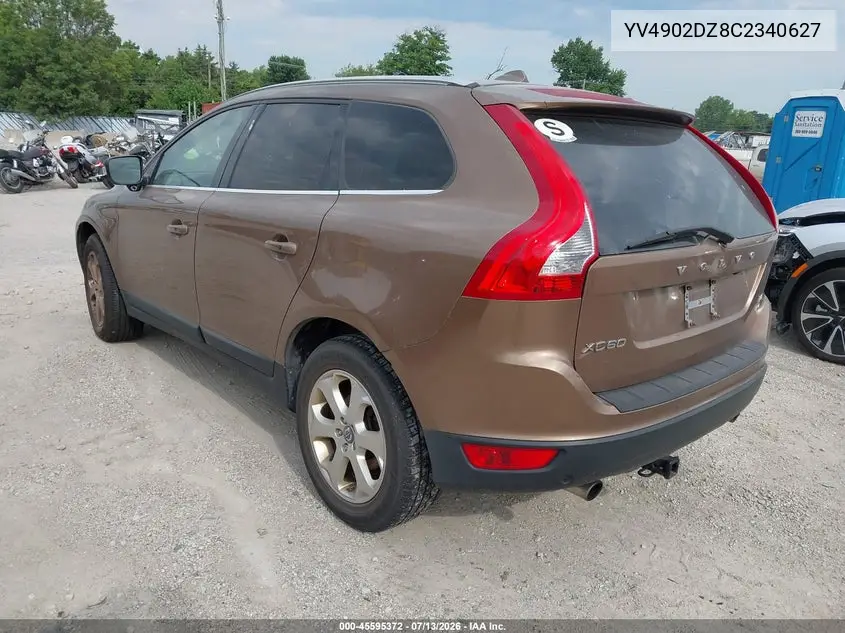 2012 Volvo Xc60 T6/T6 Platinum/T6 Premier Plus/T6 R-Design/T6 R-Design Platinum/T6 R-Design Premier Plus VIN: YV4902DZ8C2340627 Lot: 45595372