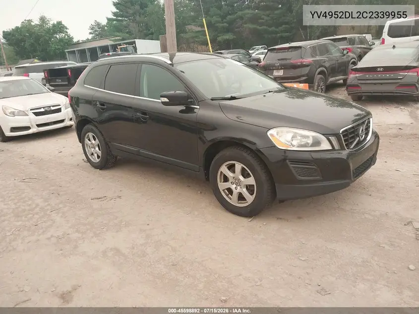 2012 Volvo Xc60 3.2/3.2 Platinum/3.2 Premier/3.2 Premier Plus VIN: YV4952DL2C2339955 Lot: 45598892