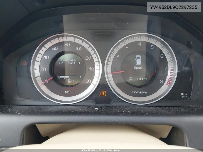2012 Volvo Xc60 3.2/3.2 Platinum/3.2 Premier/3.2 Premier Plus VIN: YV4952DL9C2297235 Lot: 45636061