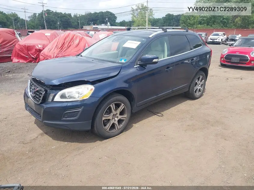 2012 Volvo Xc60 T6 Platinum VIN: YV4902DZ1C2289309 Lot: 45681549