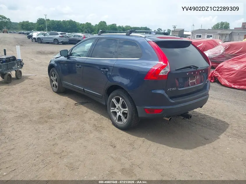 2012 Volvo Xc60 T6 Platinum VIN: YV4902DZ1C2289309 Lot: 45681549
