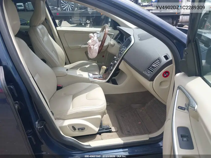 2012 Volvo Xc60 T6 Platinum VIN: YV4902DZ1C2289309 Lot: 45681549