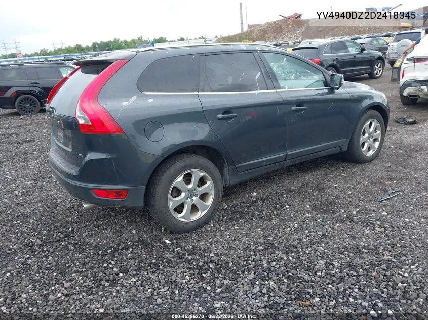 2013 Volvo Xc60 3.2 Premier VIN: YV4940DZ2D2418345 Lot: 45396270