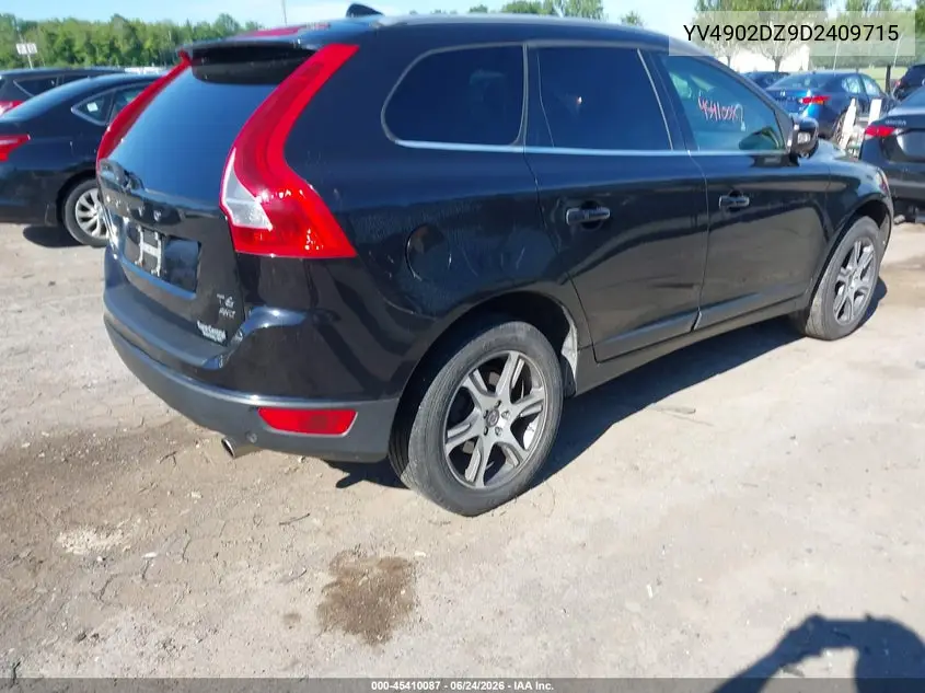 2013 Volvo Xc60 T6/T6 Platinum/T6 Premier Plus/T6 R-Design/T6 R-Design Platinum/T6 R-Design Premier Plus VIN: YV4902DZ9D2409715 Lot: 45410087