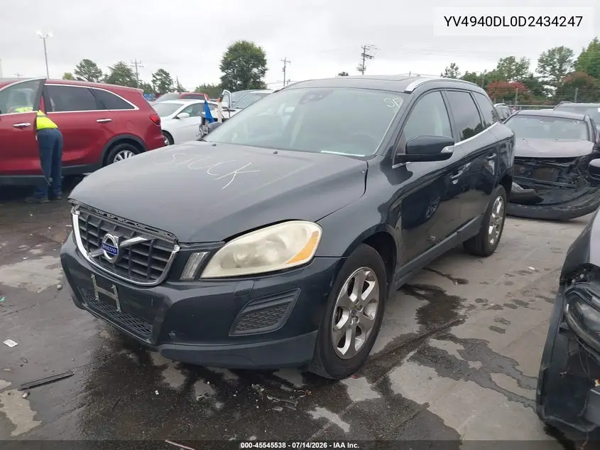 2013 Volvo Xc60 3.2/3.2 Platinum/3.2 Premier/3.2 Premier Plus VIN: YV4940DL0D2434247 Lot: 45545538