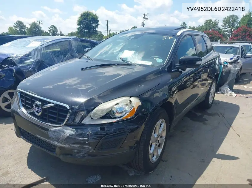 2013 Volvo Xc60 3.2 Premier VIN: YV4952DL6D2422418 Lot: 45571696