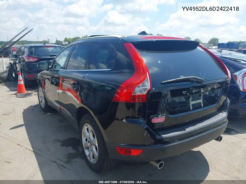 2013 Volvo Xc60 3.2 Premier VIN: YV4952DL6D2422418 Lot: 45571696