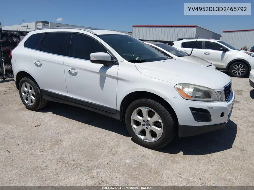 2013 Volvo Xc60 3.2 VIN: YV4952DL3D2465792 Lot: 45572794