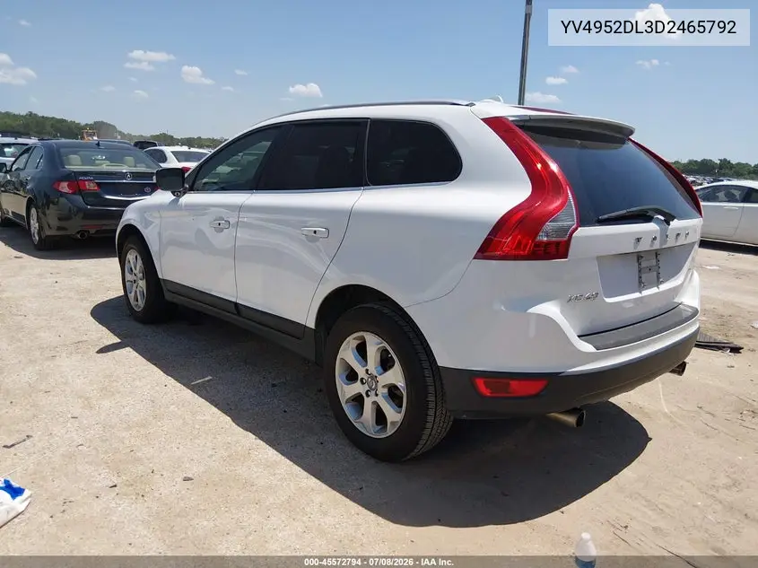 2013 Volvo Xc60 3.2 VIN: YV4952DL3D2465792 Lot: 45572794