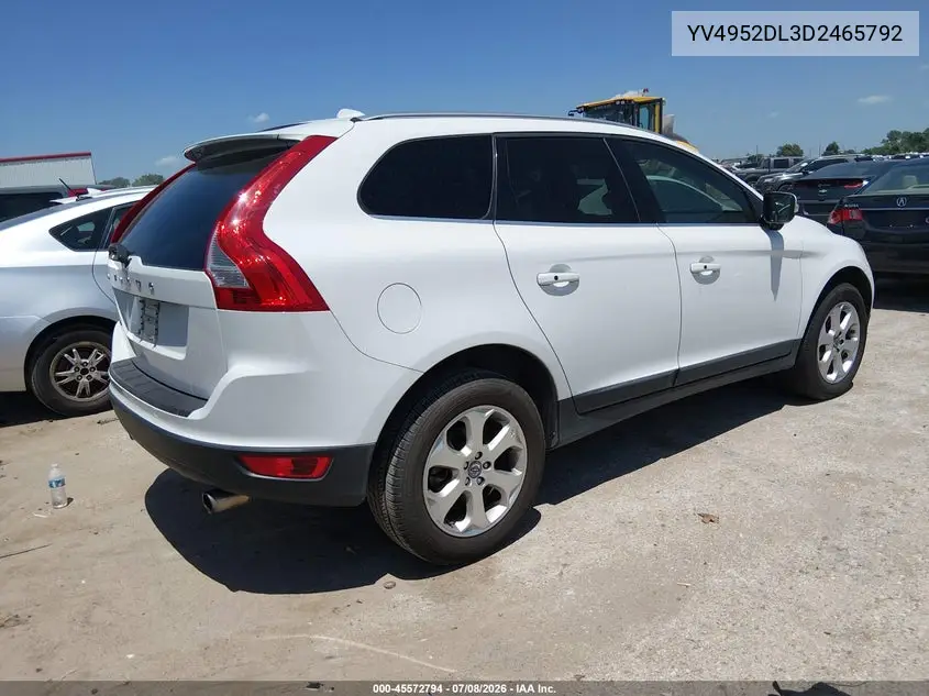 2013 Volvo Xc60 3.2 VIN: YV4952DL3D2465792 Lot: 45572794
