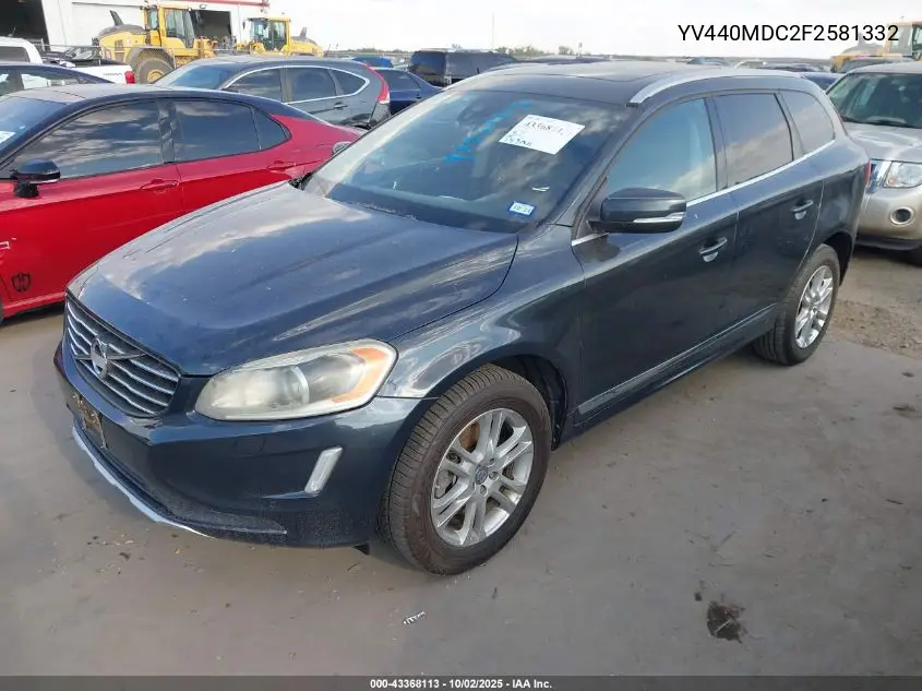 YV440MDC2F2581332 2015 Volvo Xc60 T5 Premier Plus