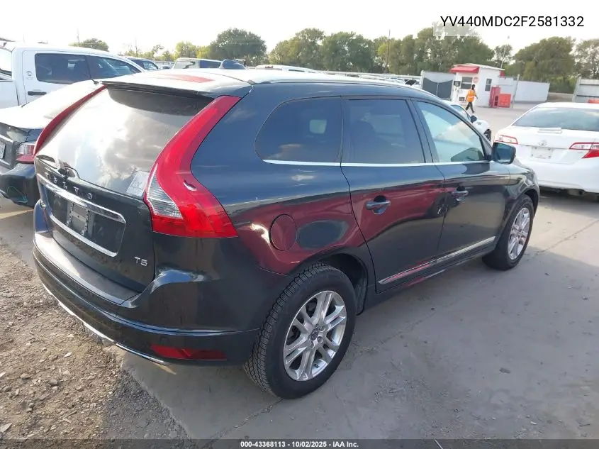 YV440MDC2F2581332 2015 Volvo Xc60 T5 Premier Plus