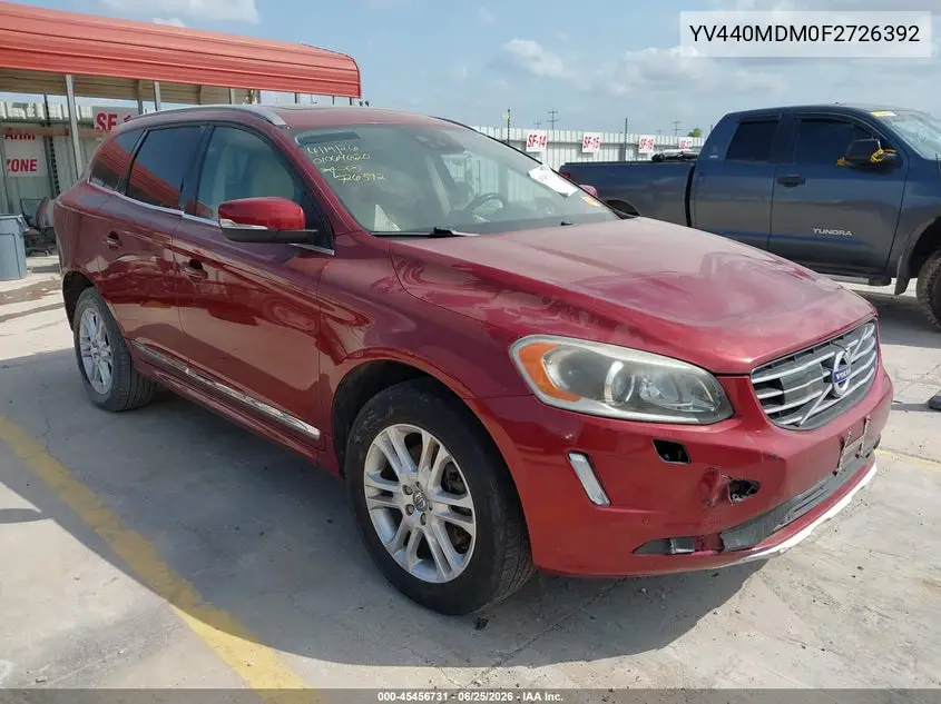 2015 Volvo Xc60 T5 Platinum VIN: YV440MDM0F2726392 Lot: 45456731