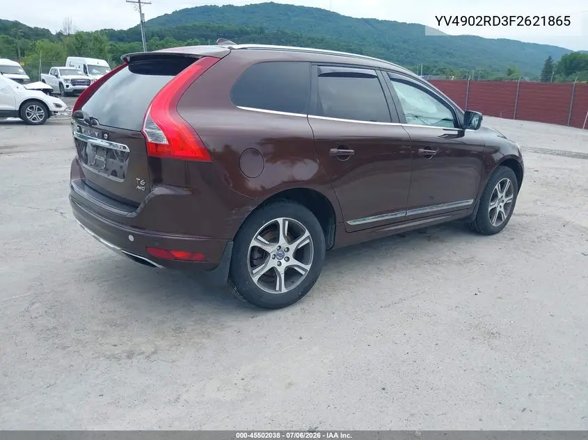 2015 Volvo Xc60 T6 Platinum VIN: YV4902RD3F2621865 Lot: 45502038