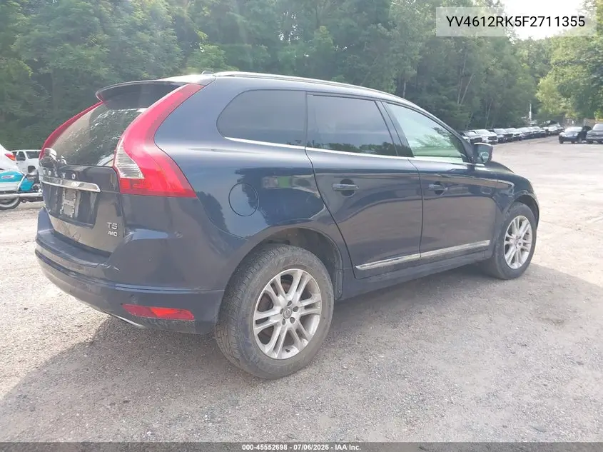 2015 Volvo Xc60 T5/T5 Premier VIN: YV4612RK5F2711355 Lot: 45552698
