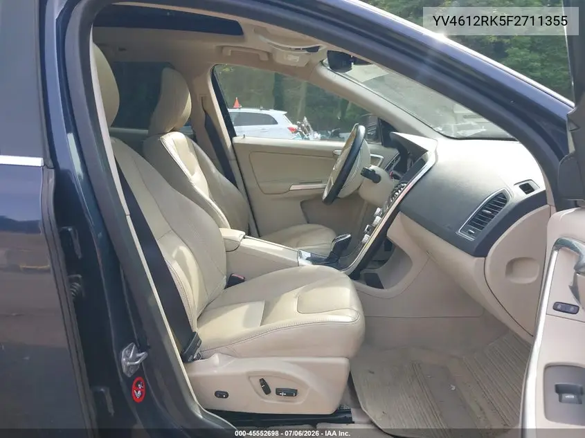 2015 Volvo Xc60 T5/T5 Premier VIN: YV4612RK5F2711355 Lot: 45552698