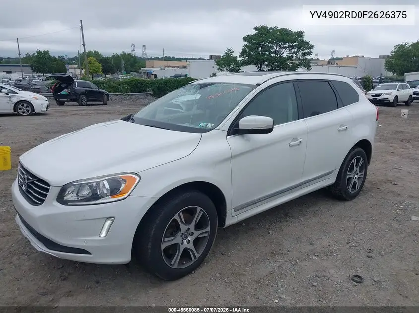 2015 Volvo Xc60 T6 Platinum VIN: YV4902RD0F2626375 Lot: 45560085