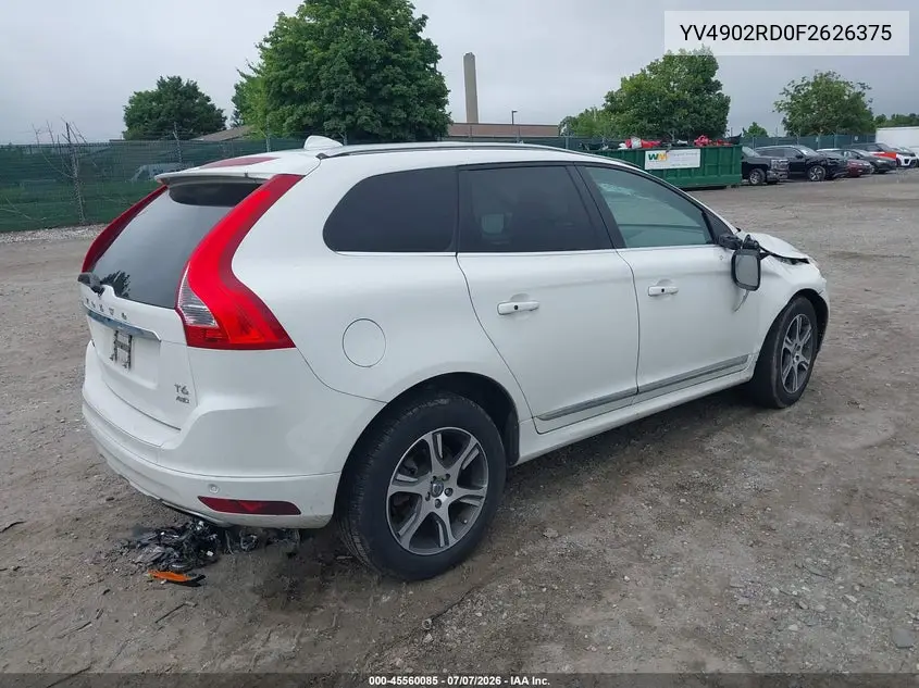 2015 Volvo Xc60 T6 Platinum VIN: YV4902RD0F2626375 Lot: 45560085