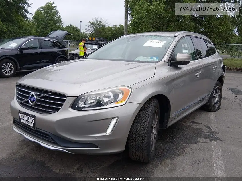 2015 Volvo Xc60 T6 Platinum VIN: YV4902RD7F2617785 Lot: 45561434