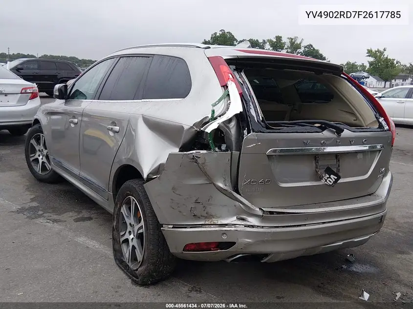 2015 Volvo Xc60 T6 Platinum VIN: YV4902RD7F2617785 Lot: 45561434