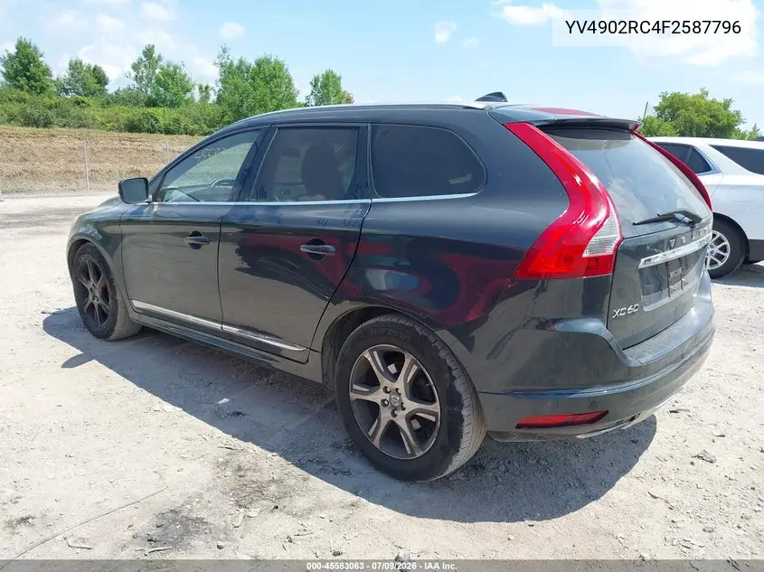 2015 Volvo Xc60 T6 Premier Plus VIN: YV4902RC4F2587796 Lot: 45583063