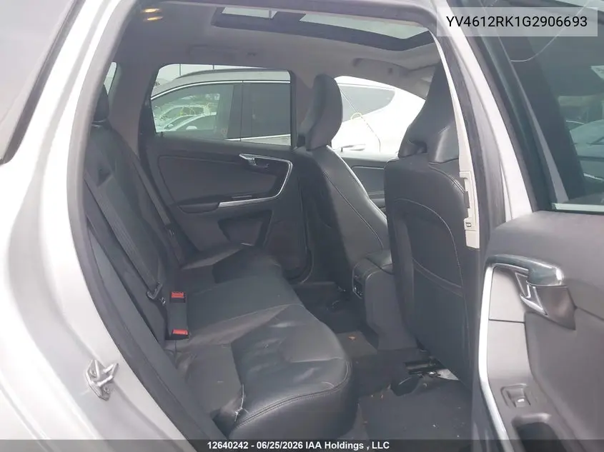 2016 Volvo Xc60 T5 VIN: YV4612RK1G2906693 Lot: 12640242