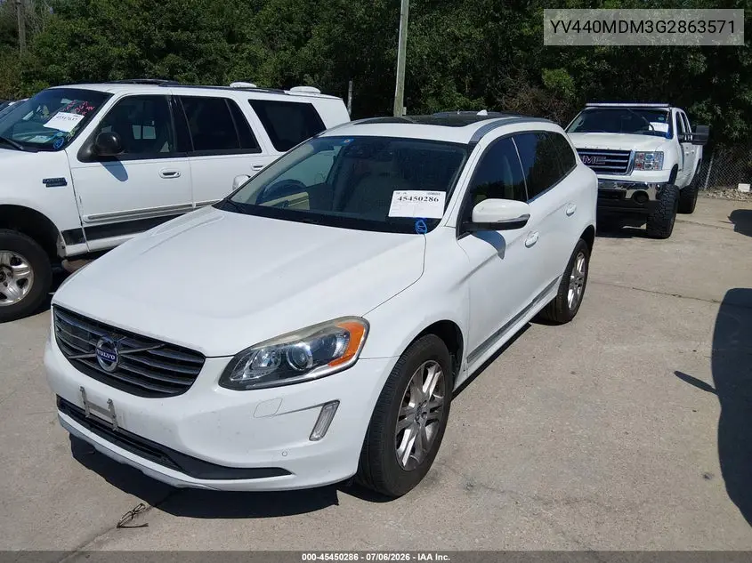 2016 Volvo Xc60 T5 Drive-E Platinum VIN: YV440MDM3G2863571 Lot: 45450286