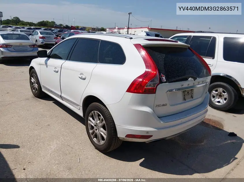 2016 Volvo Xc60 T5 Drive-E Platinum VIN: YV440MDM3G2863571 Lot: 45450286
